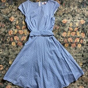 Blue Polka Dot Dress